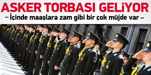 Bir 'torba' da askerler için geliyor!