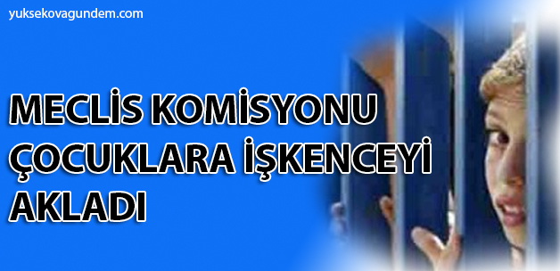 Meclis komisyonu çocuklara işkenceyi akladı