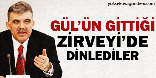 'ABD, Gülün gittiği zirveyi de dinledi'