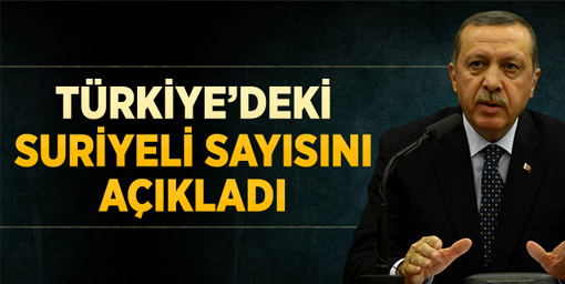 Erdoğan, Türkiye'deki Suriyeli Sayısını Açıkladı