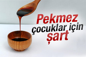 Çocukların beslenmesinde pekmez önemli