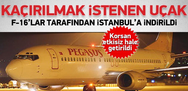 Türk uçağını kaçırma girişimi