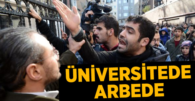 Marmara Üniversitesi İletişim Fakültesi'nde Arbede
