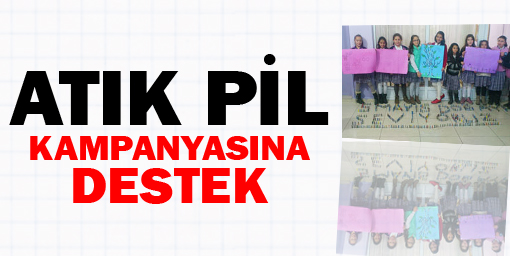 5 Mayıs Ortaokulu'ndan Atık Pil Kampanyasına Destek
