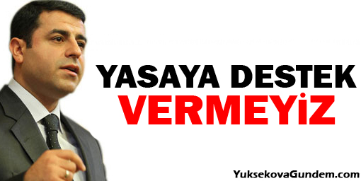 'Bu yasaya destek vermeyiz'