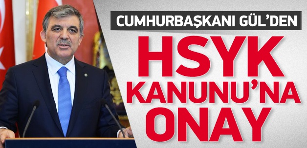 Gül, HSYK kanununu onadı