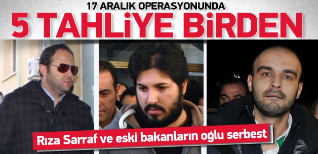 17 Aralık Operasyonunda 5 Kişi Tahliye Edildi