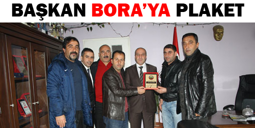 Spor Kulübünden Başkan Bora'ya Plaket