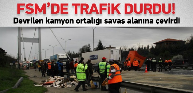 FSM köprüsünde trafik durdu