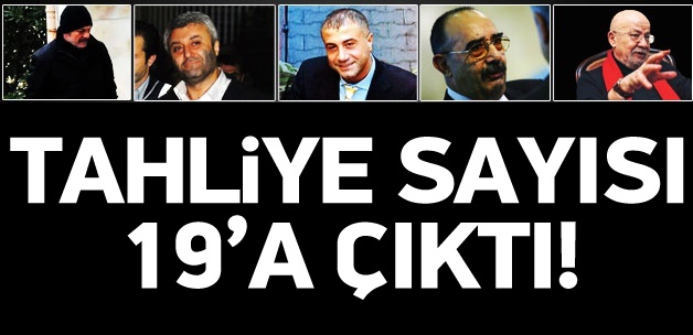 Ergenekon davasında tahliye sayısı 19 oldu
