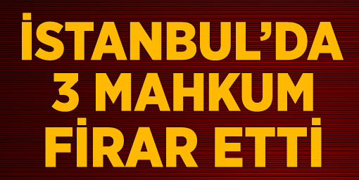 Ümraniye Cezaevi'nden 3 Mahkum Firar Etti