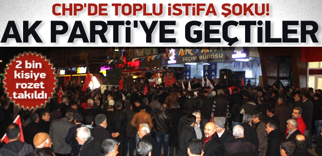 2 bin kişi AK Parti'ye katıldı