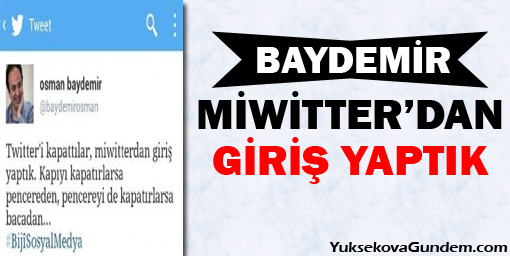 Miwitterdan Giriş Yaptık
