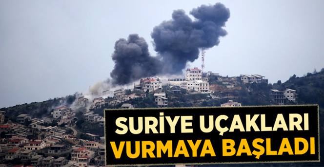 Suriye Uçakları Sınırı Bombaladı