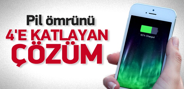 'Cep'lerin pil ömrünü 4'e katlayan çözüm