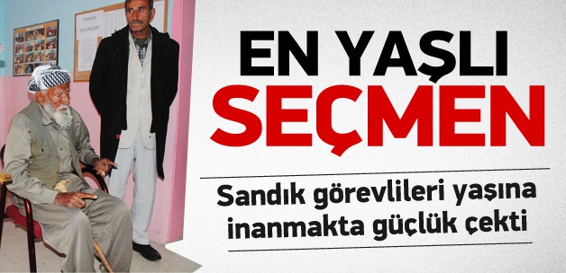 En Yaşlı Seçmenler Oy'unu Kullandı