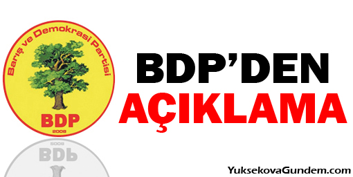 BDP'den ilk açıklama