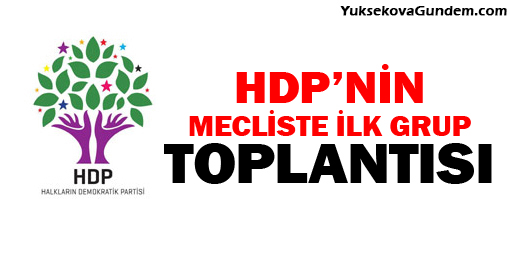 HDP'nin Meclis'te İlk Grup Toplantısı