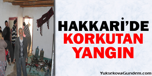 Hakkaride Korkutan Yangın