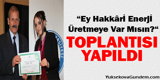  Ey Hakkâri Enerji Üretmeye Var Mısın? 