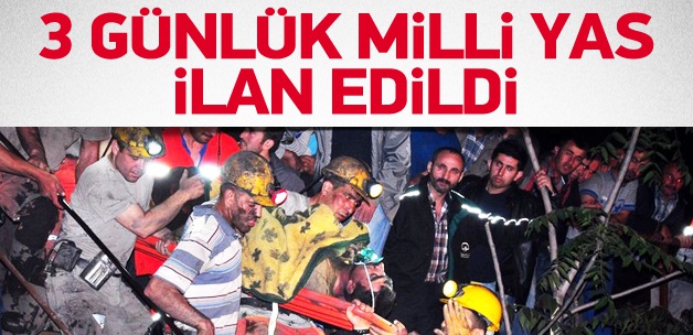 3 gün milli yas ilan edildi