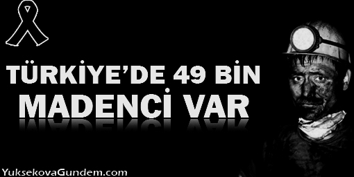 Türkiye'de 49 bin madenci var