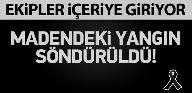 Soma'daki yangın söndürüldü