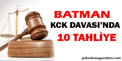 Batman'da KCK Tutuklusu 10 kişi tahliye edildi
