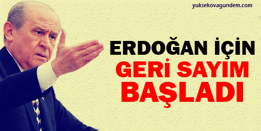 Bahçeli: Başbakan için geri sayım başladı