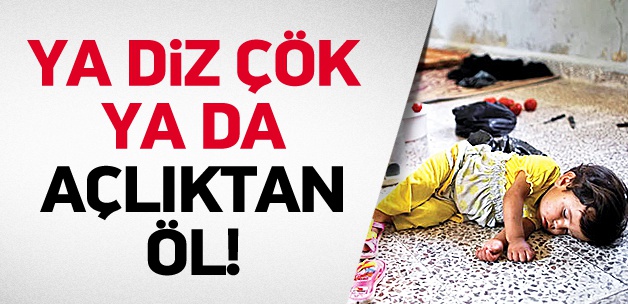 Suriye halkı açlığın pençesinde