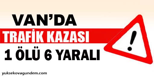 Van'da Trafik Kazası 1 Ölü 6 Yaralı
