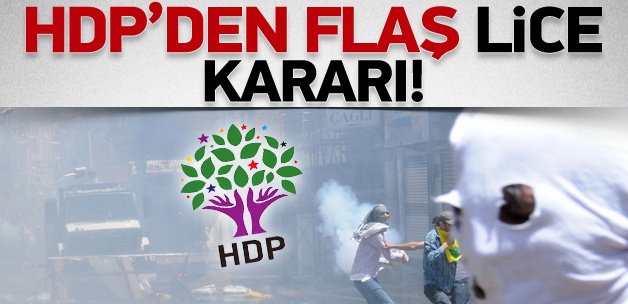 HDP'den Lice Kararı!