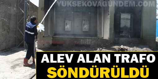 Alev alan trafo itfaiye tarafından söndürüldü