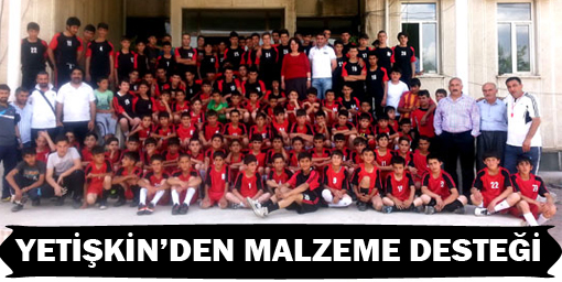 Yetişkinden gençlere malzeme desteği