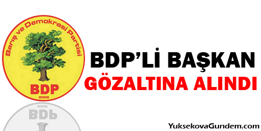 BDP'li Başkan Gözaltına Alındı
