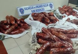 Sucuk arasında uyuşturucu sevkiyatı
