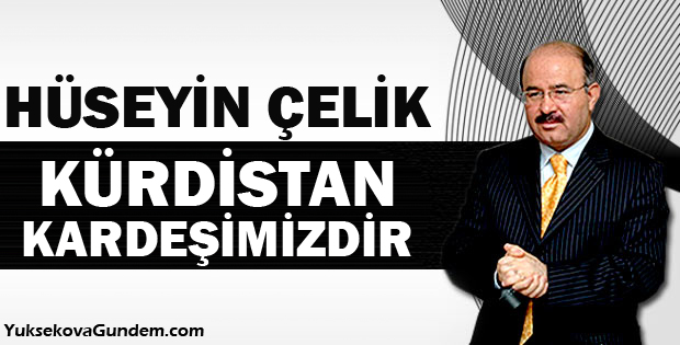 Hüseyin Çelik: Kürdistan Kardeşimizdir