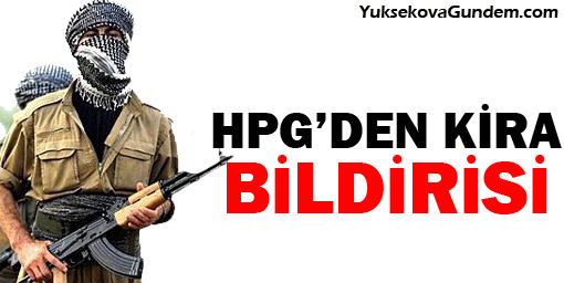 HPG'den kira bildirisi