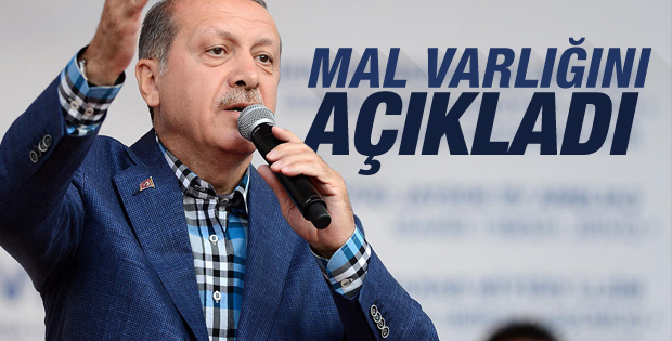 Tayyip Erdoğan YSK'ya mal beyanında bulundu