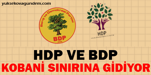 HDP ve BDP Kobani sınırına gidiyor