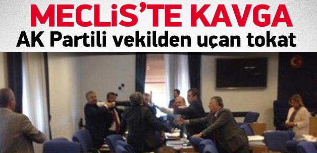 Meclis'te yumruklu kavga