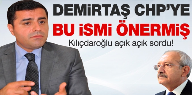 Demirtaş, Kılıçdaroğlu'na CHP'li Türmen'i önermiş