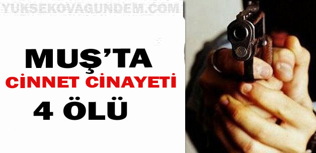 Muşta cinnet cinayeti: 4 ölü