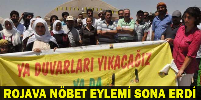 Birecikteki Rojava nöbet eylemi sona erdi