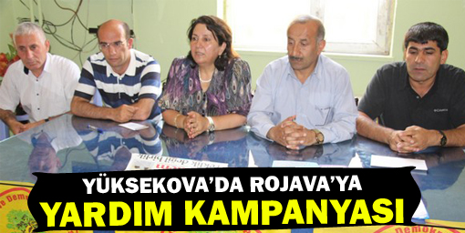 Yüksekovada Rojavaya yardım kampanyası