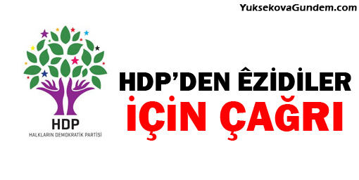 HDP'den Êzidiler için BM ve Kızılhaç'a çağrı