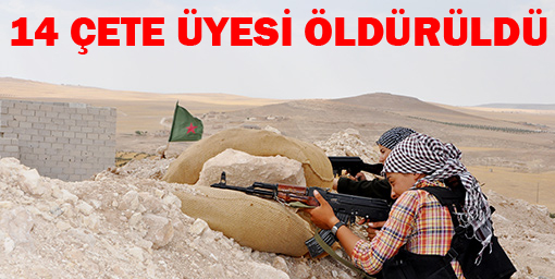 Şengal'de 14 çete üyesi öldürüldü