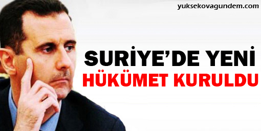 Suriye'de yeni hükümet kuruldu