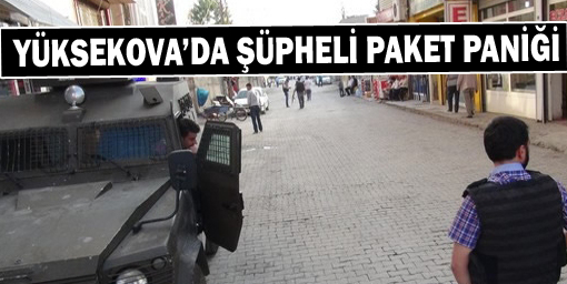 Yüksekova'da Şüpheli Paket Paniği