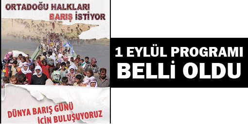 1 Eylül etkinliklerinin programı belli oldu
